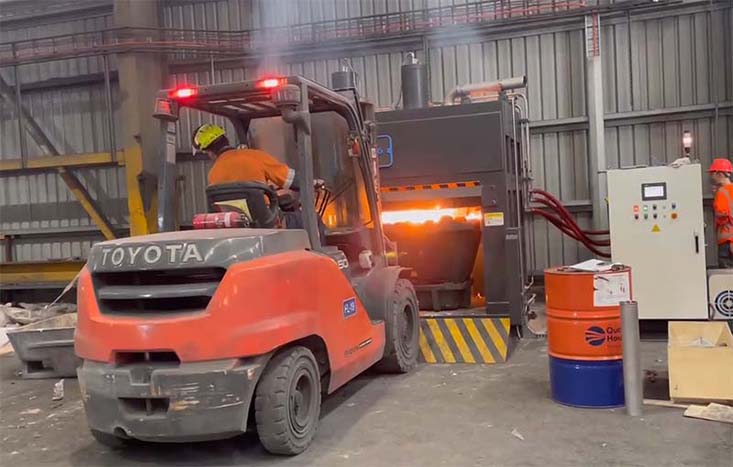 Aluminum dross press 3