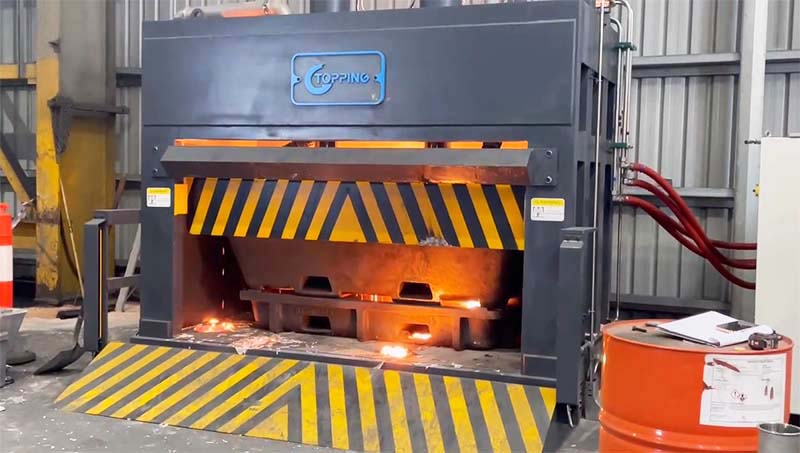 Aluminum dross press system 2